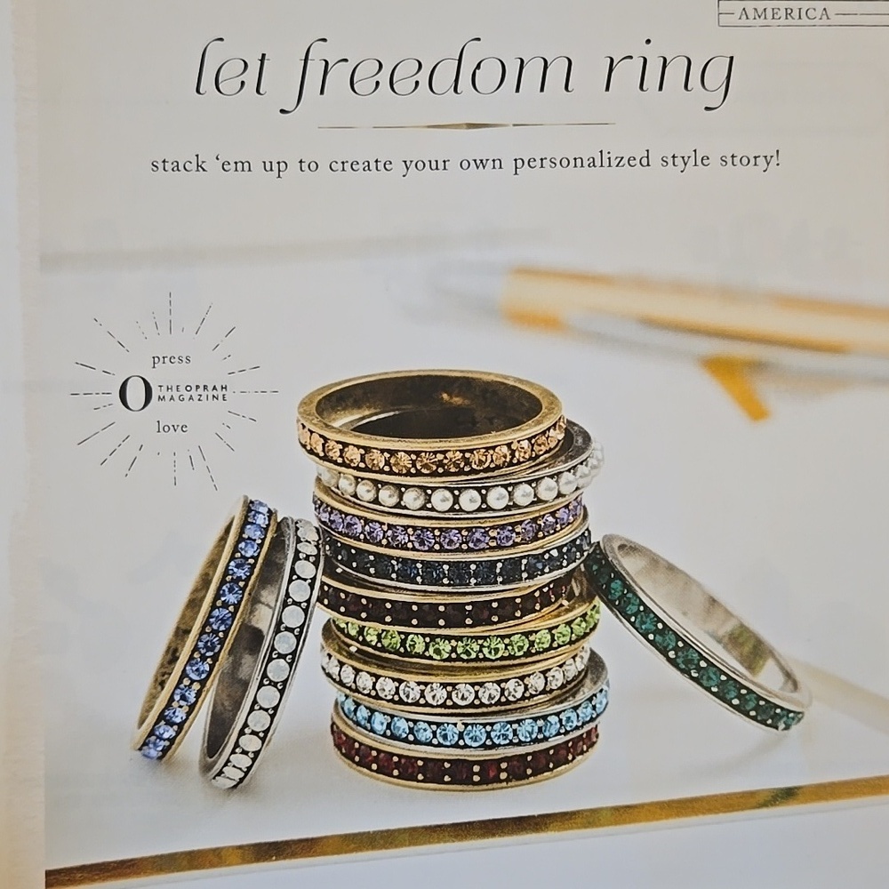 Chloe + Isabel Stacking Ring in Yellow Topaz - Picture 4 of 5